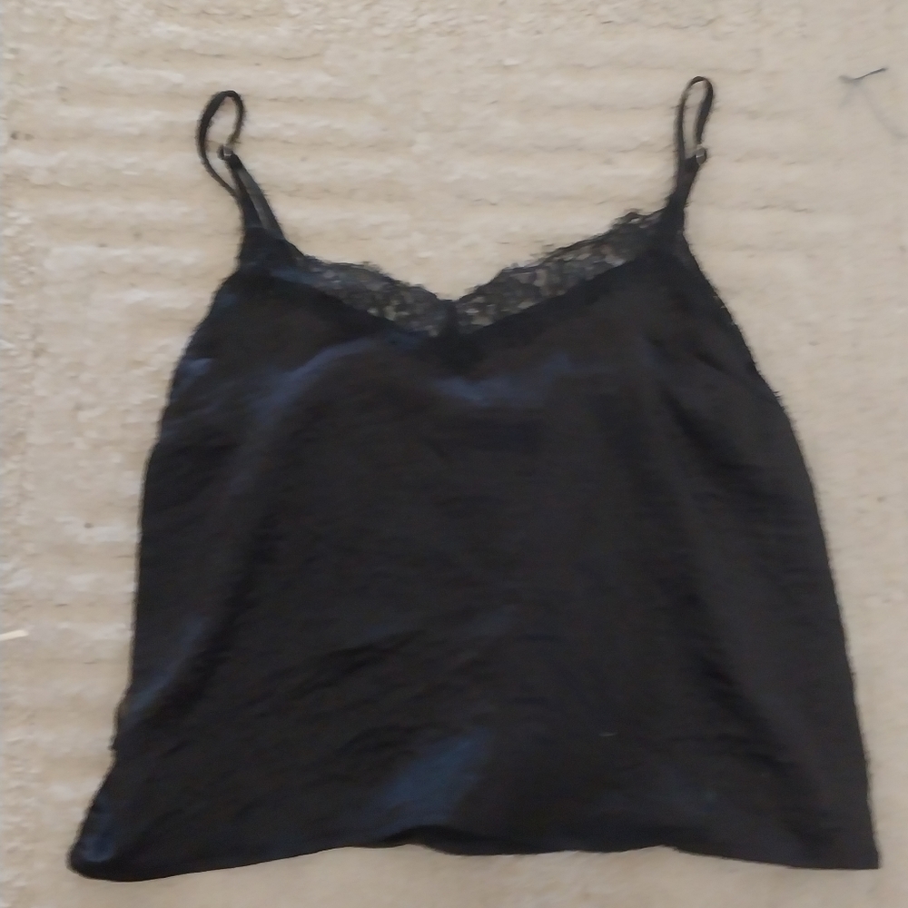 Black Spaghetti Tank